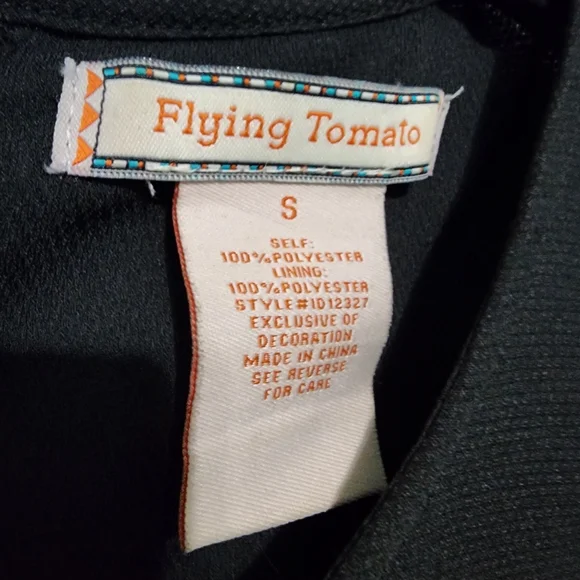 Flying Tomato Black Neon Aztec SouthWest Shift Pencil Short NWOT Dress Sz Small - Picture 10 of 11